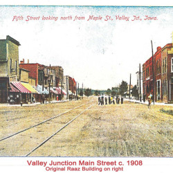 Valley Junction Main Street in 1908