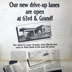 West Bank Old Print Ad