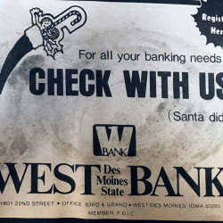 West Bank Old Print Ad