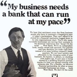 West Bank Old Print Ad