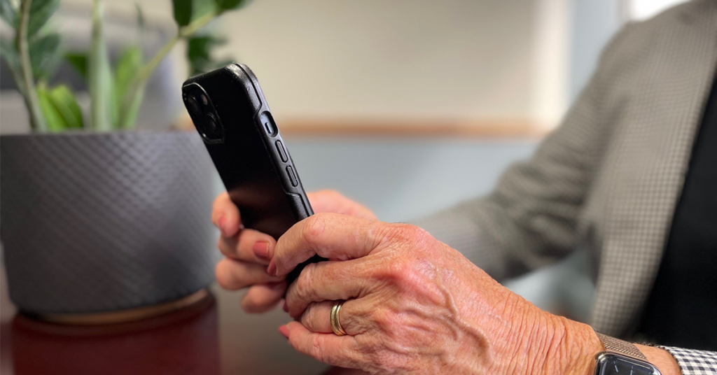 Woman on her phone